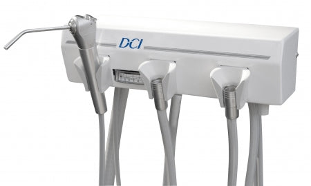 Dental DCI Alternative Arm Mounted 2 Wet w/Tray & White Flex Arm PN 4129