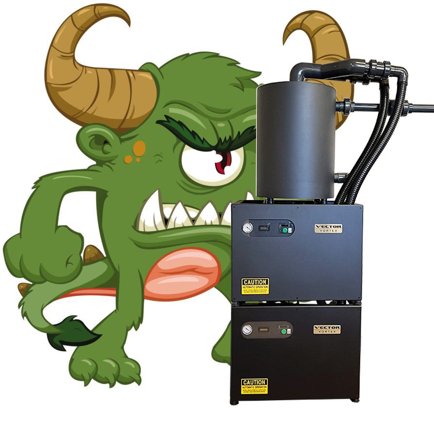 Vector Vortex Dry Vac System: The Ogre Dual 2 HP W Small Tank PN: VV-215