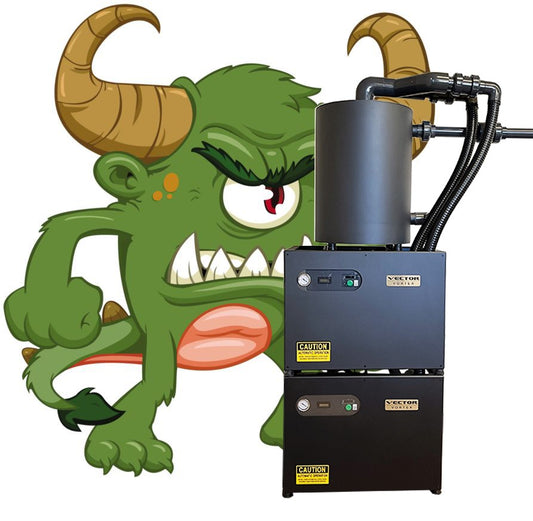 Vector Vortex Dry Vac System: The Ogre Dual 2 HP W Small Tank PN: VV-215